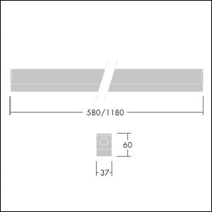 Thorn - Lichtleiste LED-Leuchte EQUAMINI L #96630775 3000K