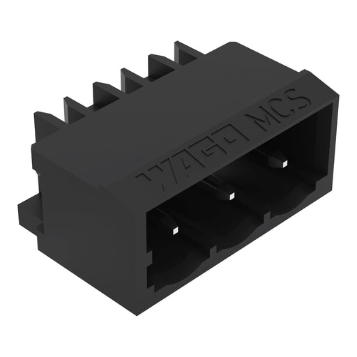 WAGO GmbH & Co. KG - Leiterplattensteckverbinder THR - Stiftleiste Lötstift 231 - 43#4044918988643 1,0x1,0,abgew.,sw − 200 Stück