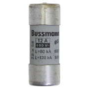Eaton - Zylindrische Sicherung Sicherungseinsatz Nieders. CYL GG 22,#C22G12S 12A AC 690V 80kA − 10 Stück
