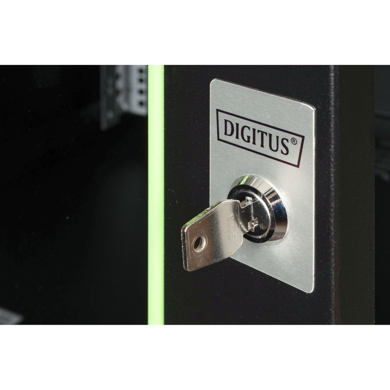 DIGITUS - Netzwerk-/Serverschrank Wandgehäuse Unique Serie DN-19 12U-6/6-SW 600x600mm (BxT)