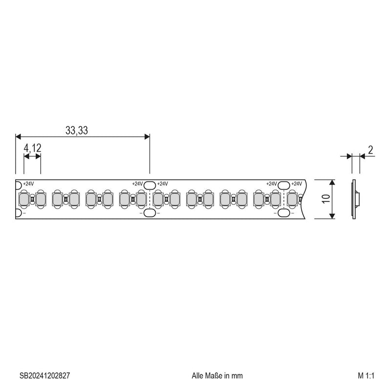 EVN Lichttechnik - Lichtschlauch/-band LED-Strip SB20241202827 5m 2700K 240LEDm