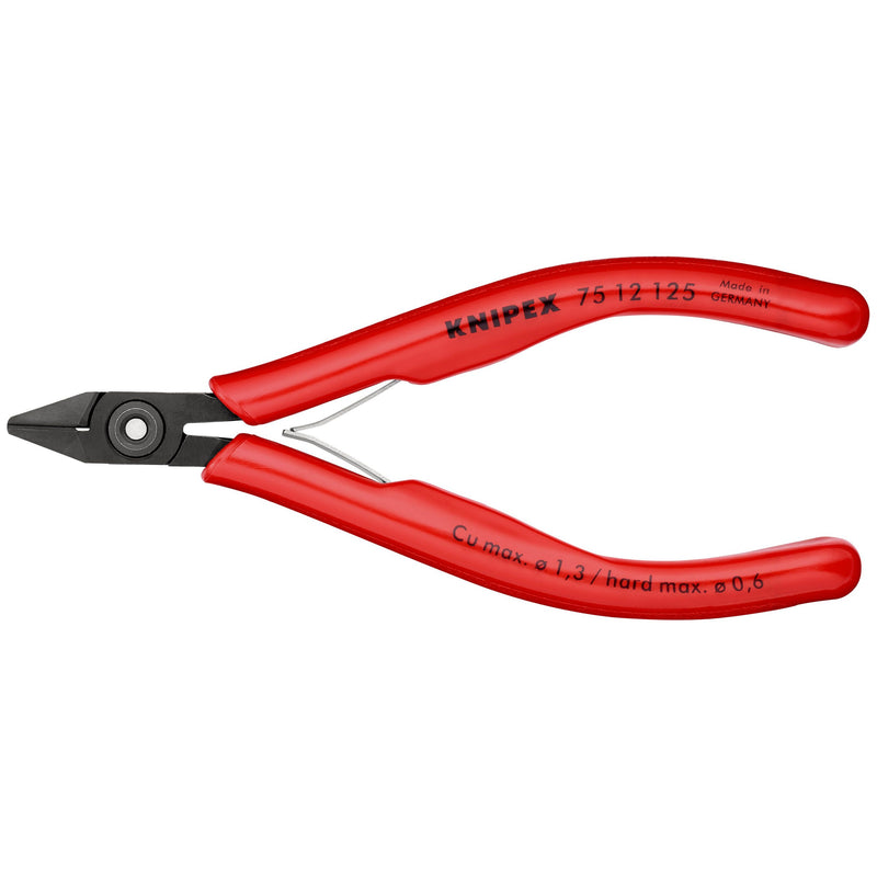 Knipex - Seitenschneider Elektronik-Seitenschneider 75 12 125 brüniert, 125mm