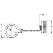 Telegärtner - Zubehör/Ersatzteile für modulares Anschlusssystem Abdeckhaube 100021267 CW-339 m.Kette gn-ol − 5 Stück