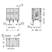 WAGO - Leiterplattenklemme 2626-3103/020-000 6mm² − 90 Stück