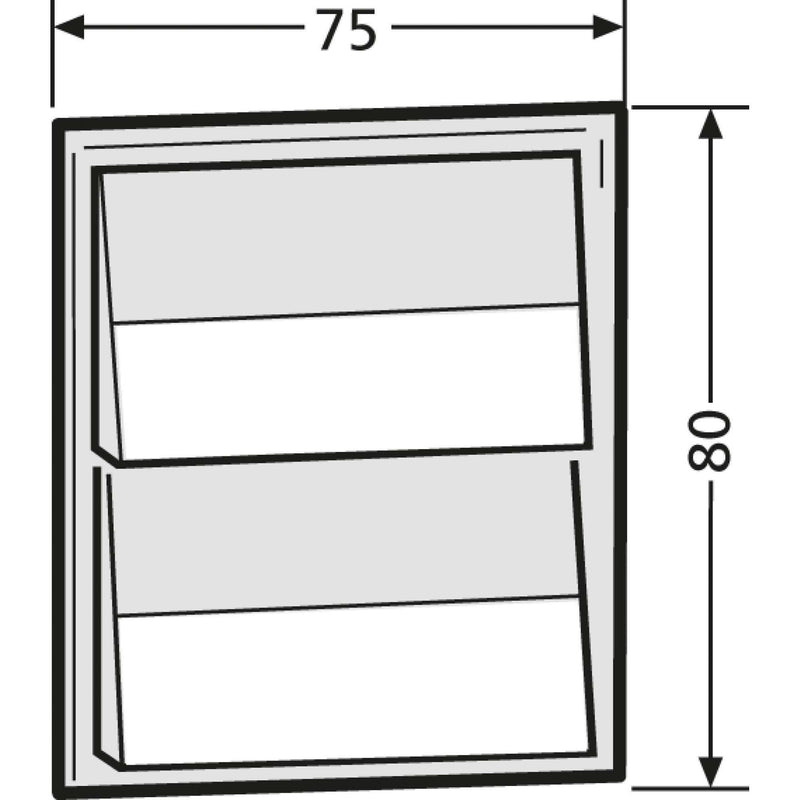 Renz Metallwaren - Funktionsmodul für Türkommunikation Klingelmodul 97-9-85270 ws mit 2 Klingeltaster − 1 Stück