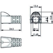 Telegärtner - Knickschutz Knickschutztülle 100001151 RAL 6018, d 6,3 mm − 100 Stück