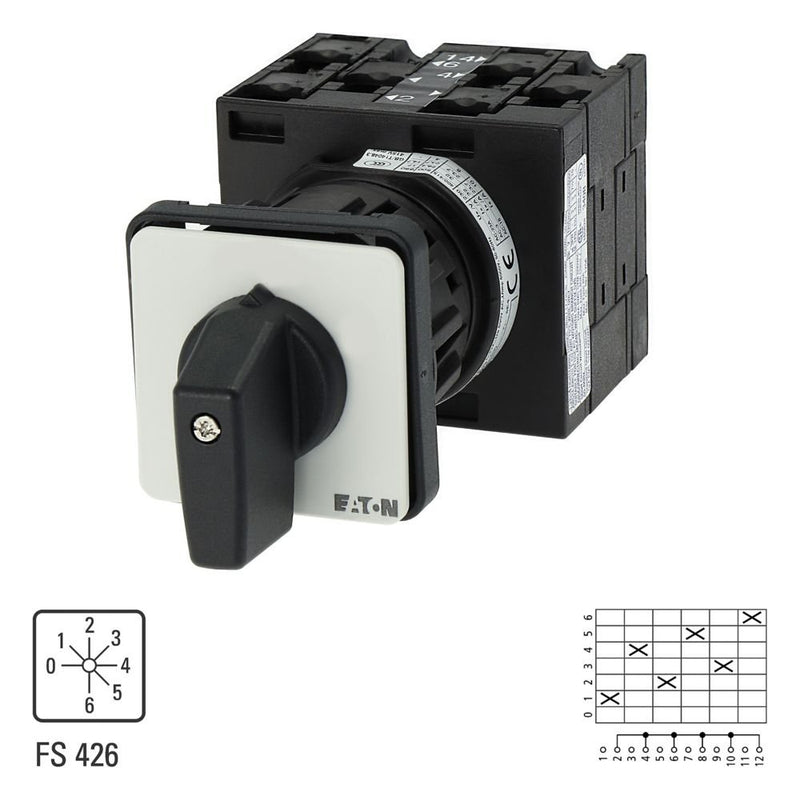 Eaton - Steuerschalter Stufenschalter T3 32A T3-3-8244/EZ 32A Zentraleinbau