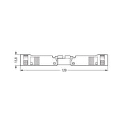 WAGO - Steckverbinder für steckbare Gebäudeinstallation Stecker 890-115 5-polig,1,5qmm sw − 50 Stück