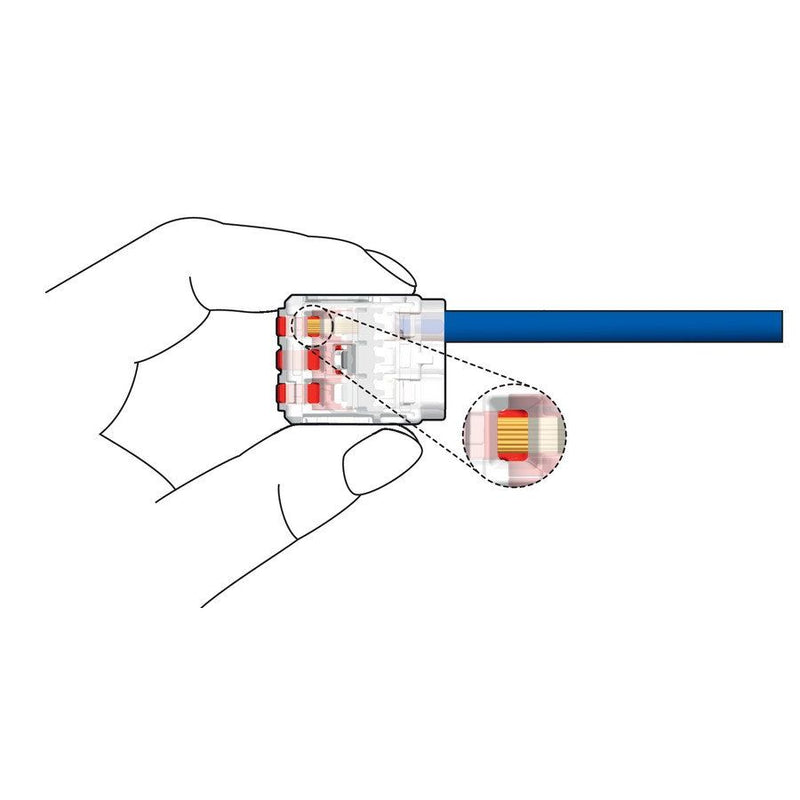 HellermannTyton - Steckklemme Verbindungsklemme HCR-3-PC-CL − 1500 Stück