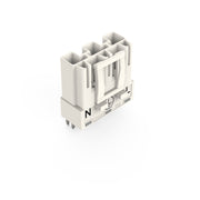 WAGO - Leiterplattensteckverbinder Stecker für Leiterplatten 770-833 3-polig,weiß − 100 Stück