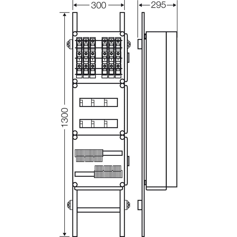 Hensel - Verteilerschrank für Energieversorgung Erweiterung Mi EV 11kW 0100 f.6 Ladep. a 11kW