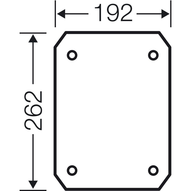 Hensel - Montageplatte für Verteilergehäuse Isolierstoff-Montageplatte EB MP 35 4mm stark