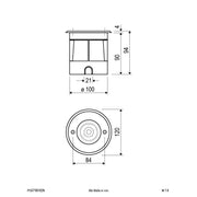 EVN Lichttechnik - Bodeneinbauleuchte P-LED Bodeneinbauleuchte PC67106102N 3000K IP67 100-240V