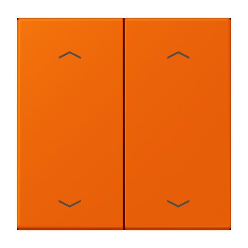 Jung - Abdeckung/Bedienelement für Installationsschalterprogramme Wippe mit Pfeilsymbolen LC 102 P 224 orange