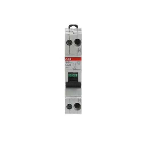 ABB Stotz S&J - Leitungsschutzschalter Sicherungsautomat SN201-C25 6 kA, 25 A, 1P+N