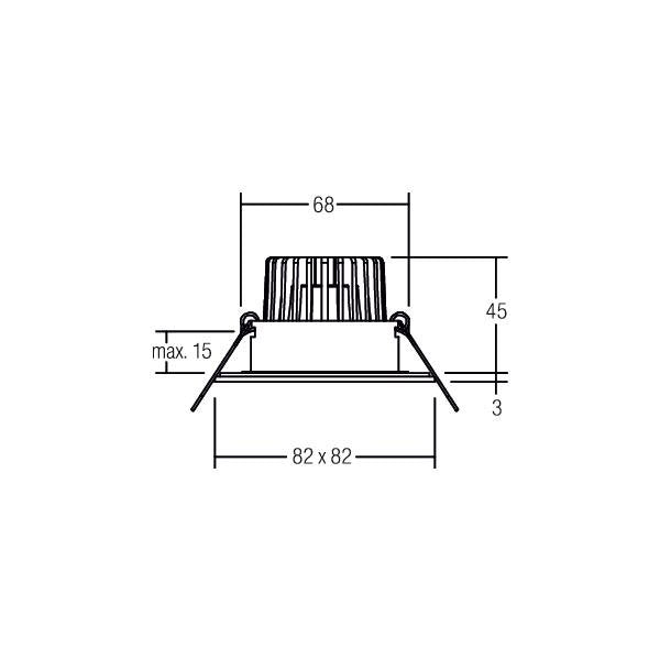 Brumberg Leuchten - Downlight/Strahler/Flutlicht LED-Einbaudownlight 230 V 39376073