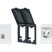 Murrelektronik - Schalter-/Steckdosenkombination Rahmen 2-fach sw 4000-68122-1210010