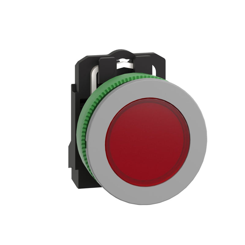 Schneider Electric - Leuchtmelder, Komplettgerät Leuchtmelder XB5FVM4C0 rt,30mm,230V,in grau