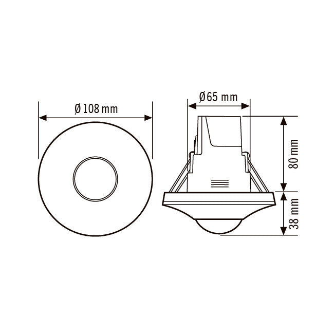 ESYLUX - Bussystem-Bewegungsmelder Decken-Präsenzmelder PD-C 360 #EP10428456