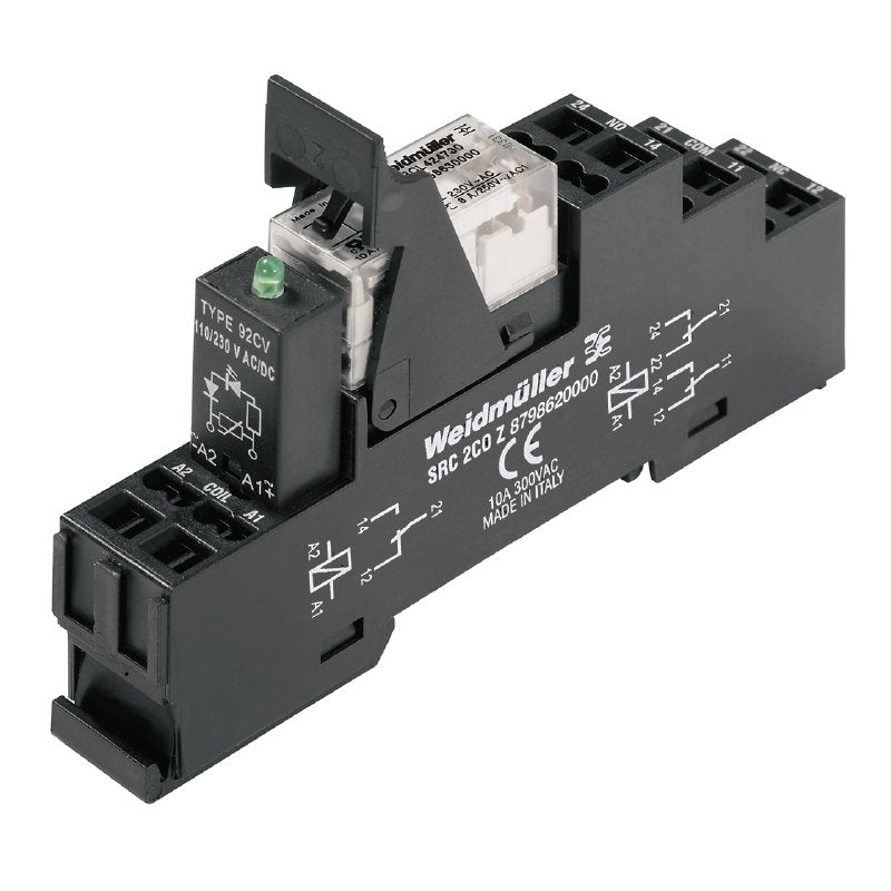Weidmüller - Schaltrelais Relaiskoppler RCLKITZ 230VAC2COLED 230VAC/250V,8A 2W − 10 Stück