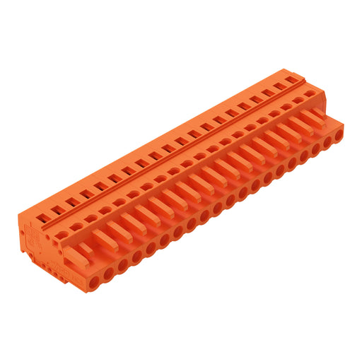 WAGO - Kabelsteckverbinder für Leiterplattensteckverbinder 1-Leiter-Federleiste 231-320/026-000 CAGECLAMP,2,5mm²,or − 10 Stück