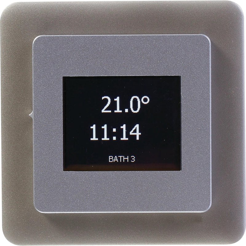 Chemelex - Zubehör/Ersatzteile für Installationsschalterprogramme Wechselrahmen RSENZ-ACC-METALFRONT für Thermostat − 5 Stück