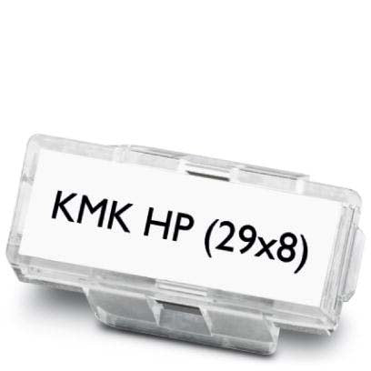 Phoenix Contact - Kabelmarkierungssystem Kabelmarkerträger KMK HP (29X8) transparent, 29x8mm − 100 Stück