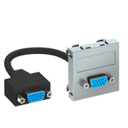 OBO Bettermann - Einsatz/Abdeckung für Kommunikationstechnik Multimediaträger VGA MTG-VGA F AL1 45x45mm alu lackiert
