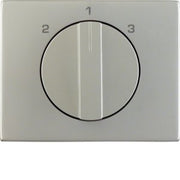 Berker - Abdeckung/Bedienelement für Installationsschalterprogramme Zentralstück mit Drehknopf 1088710400 3S K.5 Edelst