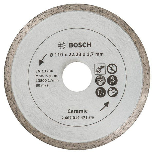 Bosch - Trenn-/Schleifscheibe Diamanttrennscheibe für 2607019471 Fliesen Durchmesser:
