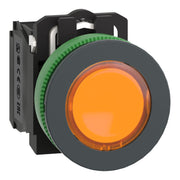 Schneider Electric - Drucktaster, Komplettgerät Leuchtdrucktaster XB5FW35G5 or,30mm,110V,IP69K
