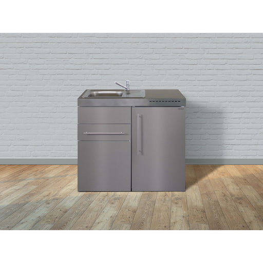 Stengel - Mini-Küche Miniküche Premiumline MPES100SKSKSliBreS Edelstahl