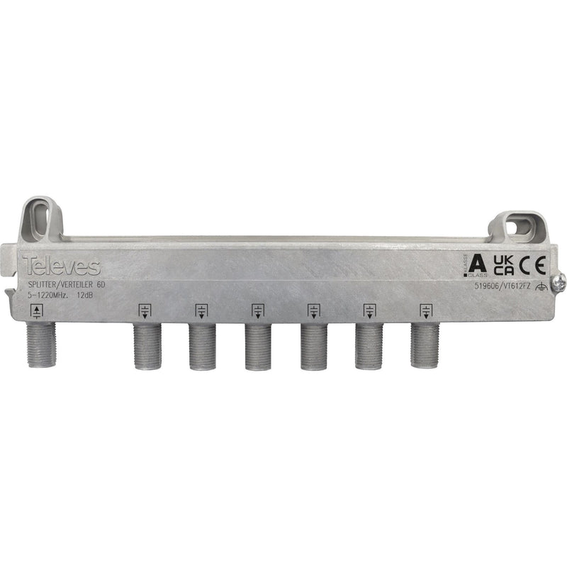 Televes - Abzweiger und Verteiler 6f. VT612FZ 12dB, 5-1218MHz