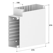 GGK - Flachwinkel für Geräteeinbaukanal FB-Flachwinkel 100x230 alp 14118