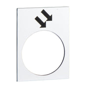 Schneider Electric - Bezeichnungsschild für Befehlsgeräte Symbolschild ZB2BY4914 ws − 10 Stück