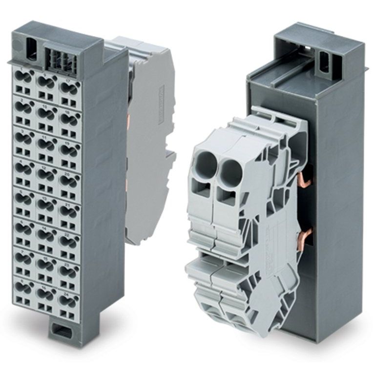 WAGO - Feldbus, Dez. Peripherie - Kommunikations-Modul Potentialblock 726-602 grau, Aufdruck 1-24