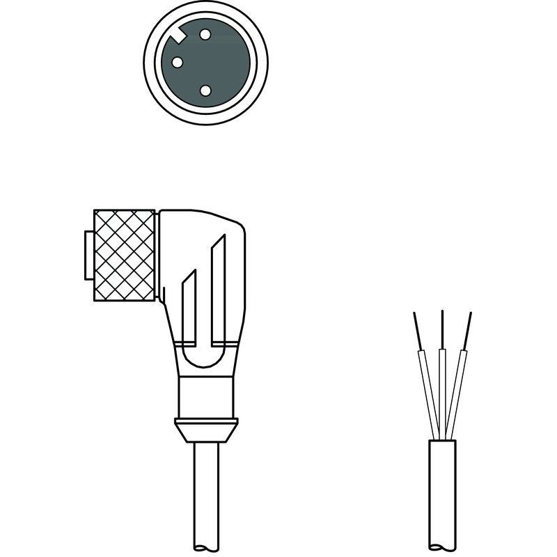 Leuze - Konfektioniertes Sensor-Aktor-Kabel Anschlussleitung KD U-M12-3W#50130698