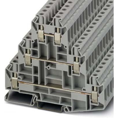 Phoenix Contact - Durchgangs-Reihenklemme Mehrstockklemme UT 6-3L 0,2-10qmm, B8,2mm gr
