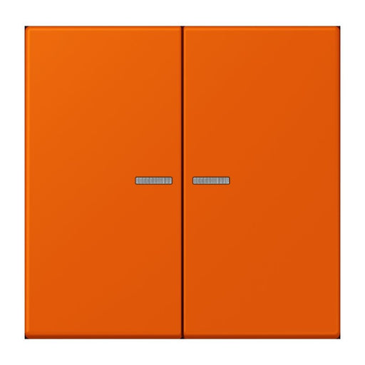 Jung - Abdeckung/Bedienelement für Installationsschalterprogramme Wippe 2fach m. Lichtleiter LC 995 KO5 260 orange vif (4320S)