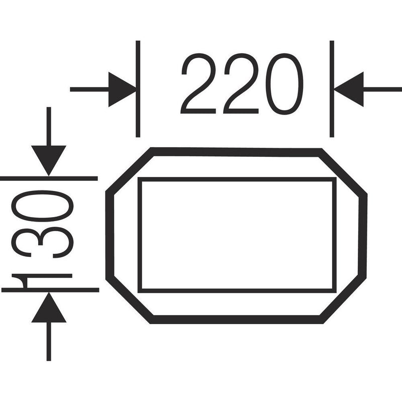 Hensel - Einbauplatte für Befehlsgeräte Abdeckung FP AP 10 Gr.1