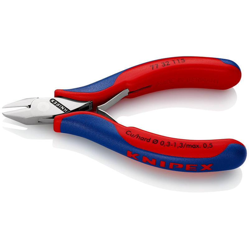 Knipex - Seitenschneider Elektronik-Seitenschneider 77 32 115 SB spiegelpoliert,115mm