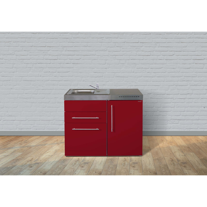 Stengel - Mini-Küche Miniküche Premiumline MPBR110SKSKSreBliS Bordeauxrot