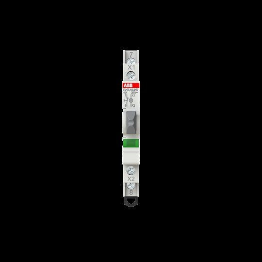 ABB Stotz S&J - Taster für Reiheneinbau Leuchttaster E217-16-01D grün