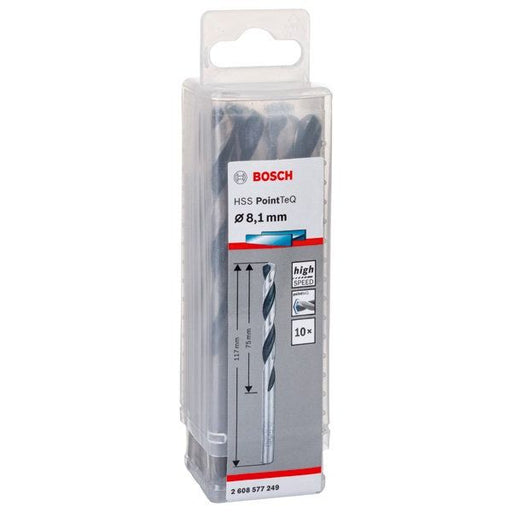 Bosch - Bohrer Metallspiralbohrer HSS 2608577249 PointTeQ DIN 338 8,1