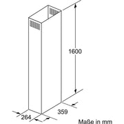 Bosch - Zubehör/Ersatzteile für Dunstabzugshauben Kaminverlängerung DHZ1256 1600mm