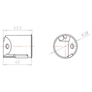 Kaiser - Dose, Gehäuse für Montage in der Wand/Decke Anschlußdose 9248-01 35x35x45mm