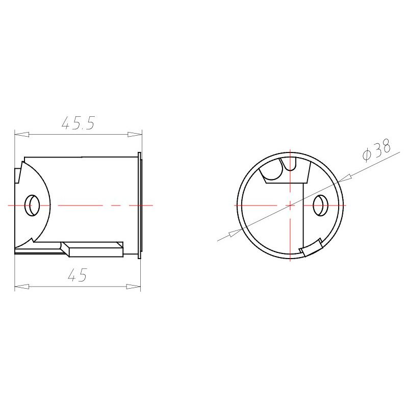 Kaiser - Dose, Gehäuse für Montage in der Wand/Decke Anschlußdose 9248-01 35x35x45mm