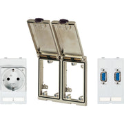 Murrelektronik - Einsatz/Abdeckung für Kommunikationstechnik Rahmenmodul 4000-68123-0010260 2fach