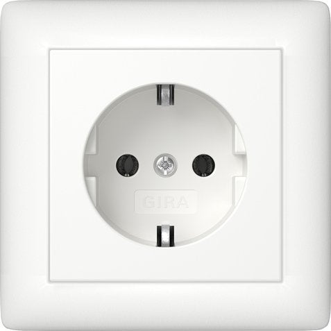 Gira - Steckdose Vollpl. 444027 Reinweiß