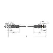 Turck - Konfektioniertes Sensor-Aktor-Kabel Aktuator- u. Sensorleitung RKCV4.4T2RSC4.4T/TXL PUR